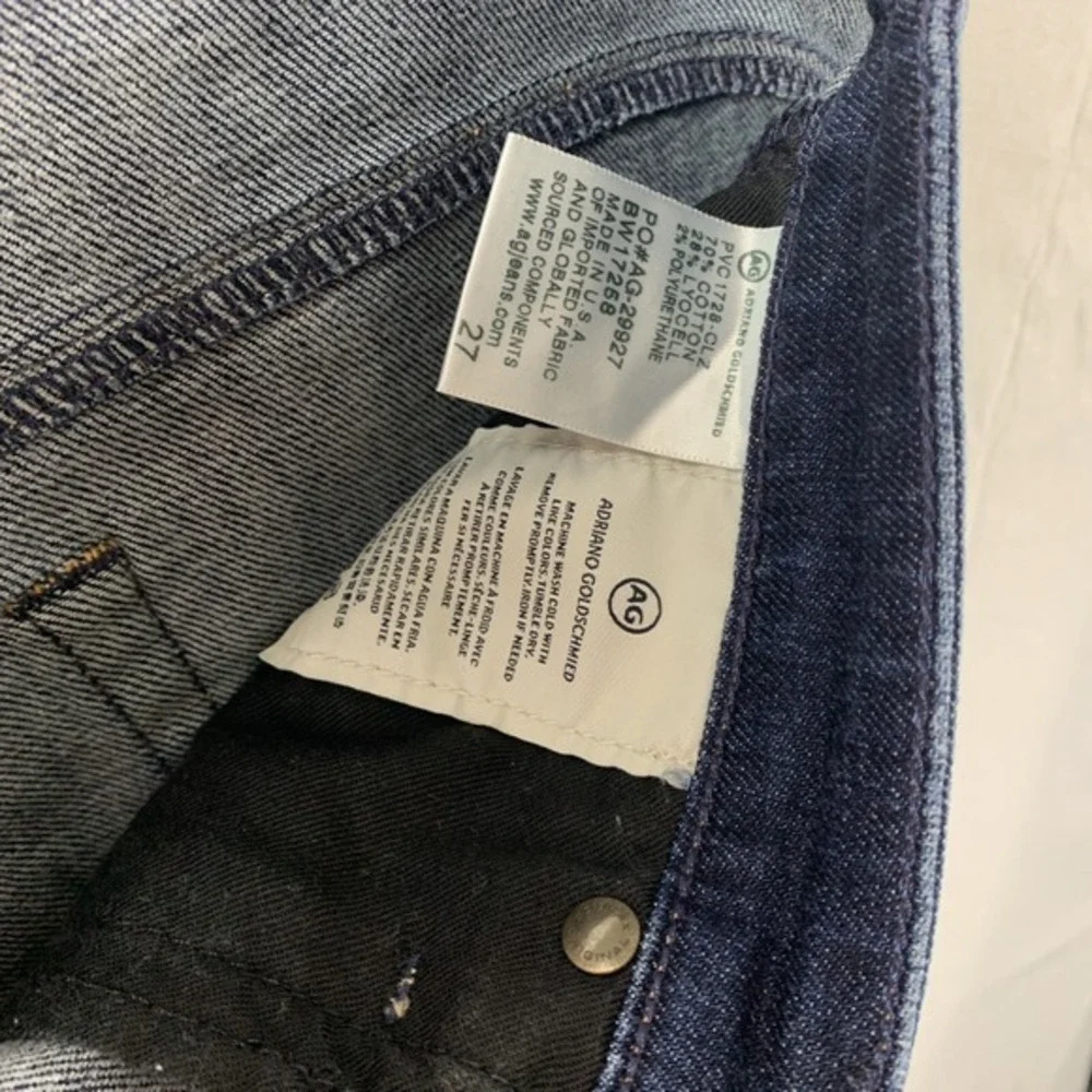 Adriano Goldschmied The Stevie‎ Short Slim Short Blue Jean Dark Denim Wash 27